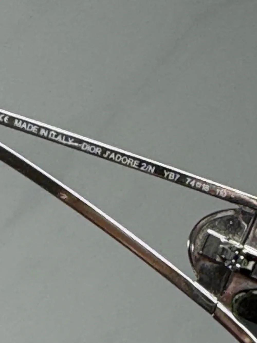 Vintage Dior J’Adore Logo Wraparound Sunglasses
